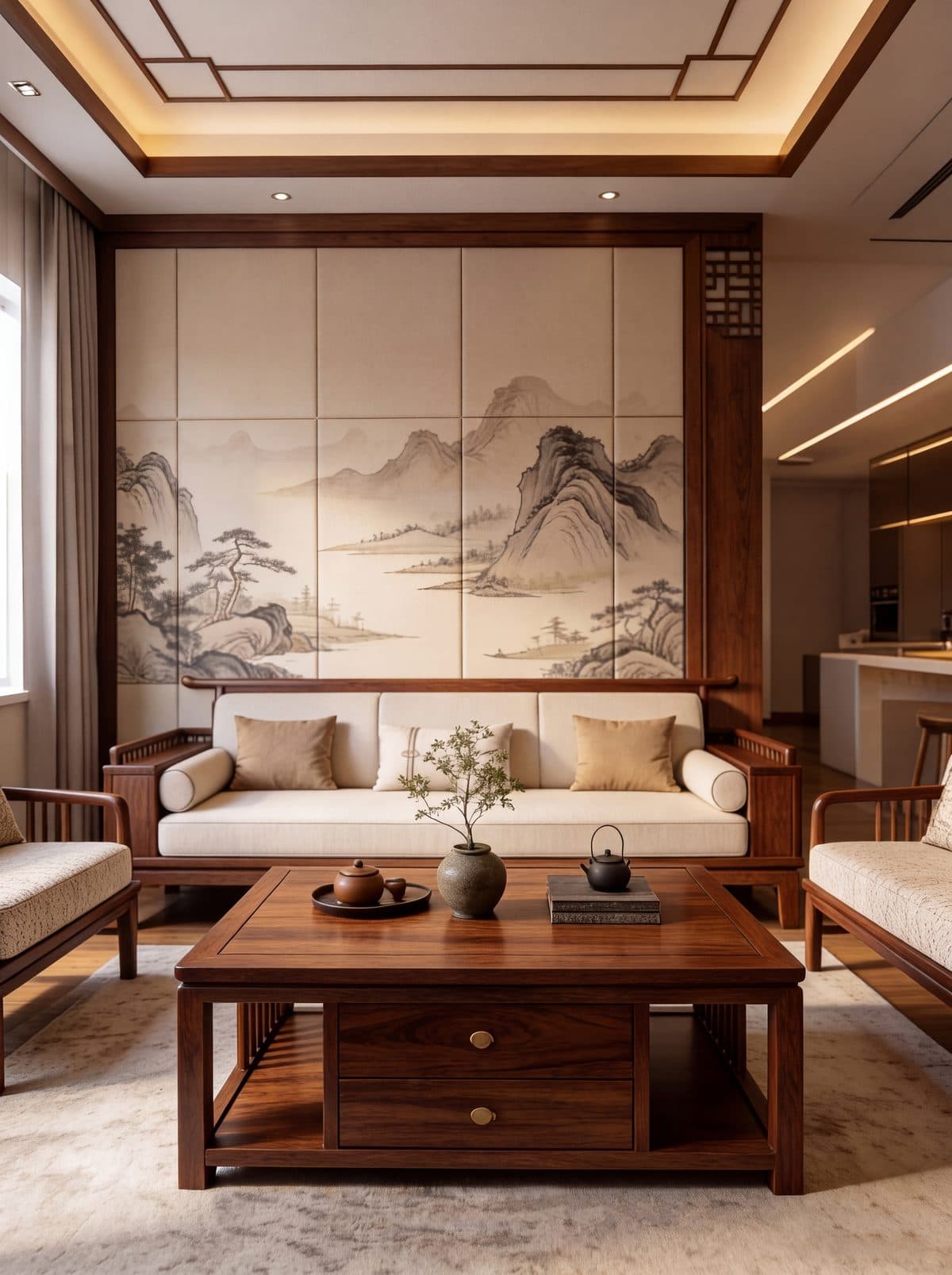 Bộ sofa tay nan phong cách Tống