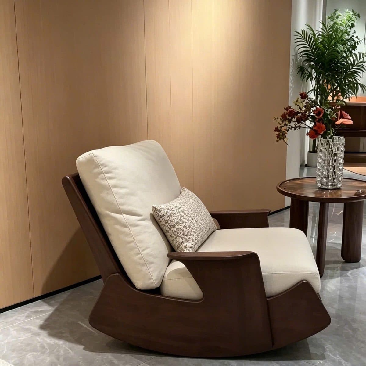 Ghế thư giãn bập bênh có gác chân